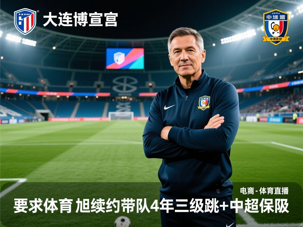 大连英博官宣与主帅李国旭续约带队4年三级跳+中超保级 第2张